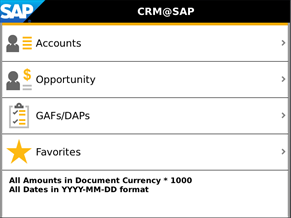 CRM@SAP Mobile Sales BB