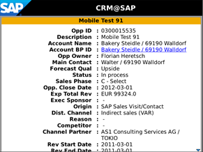 CRM@SAP Mobile Sales BB