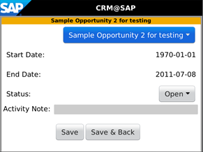 CRM@SAP Mobile Sales BB