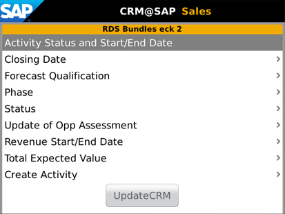 CRM@SAP Mobile Sales BB